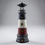 Decorative Lighthouse | Solar-Powered Rotating Beacon | 37.5 cm
