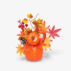 Decorative Ornament | Pumpkin-Inspired Resin | Table & Mantel