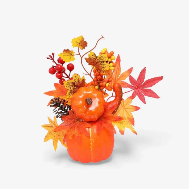 Decorative Ornament | Pumpkin-Inspired Resin | Table & Mantel