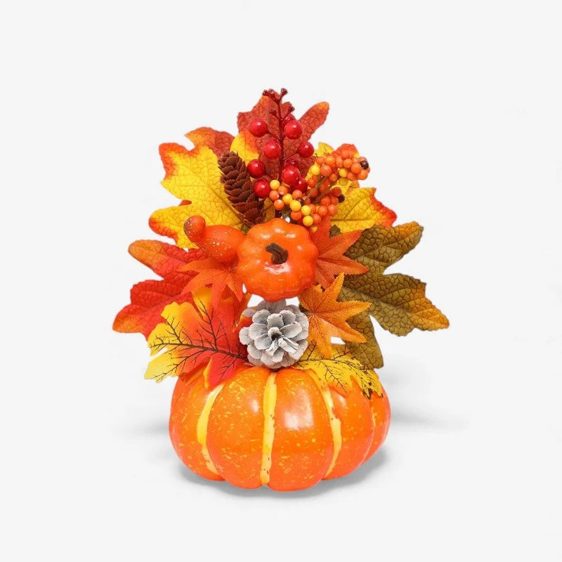 Decorative Ornament | Pumpkin-Inspired Resin | Table & Mantel