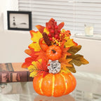 Decorative Ornament | Pumpkin-Inspired Resin | Table & Mantel