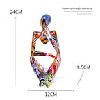 Decorative Sculpture | Resin Water-Transfer & Abstract Thinker | Table Decoration