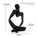 Decorative Sculpture | Resin Water-Transfer & Abstract Thinker | Table Decoration