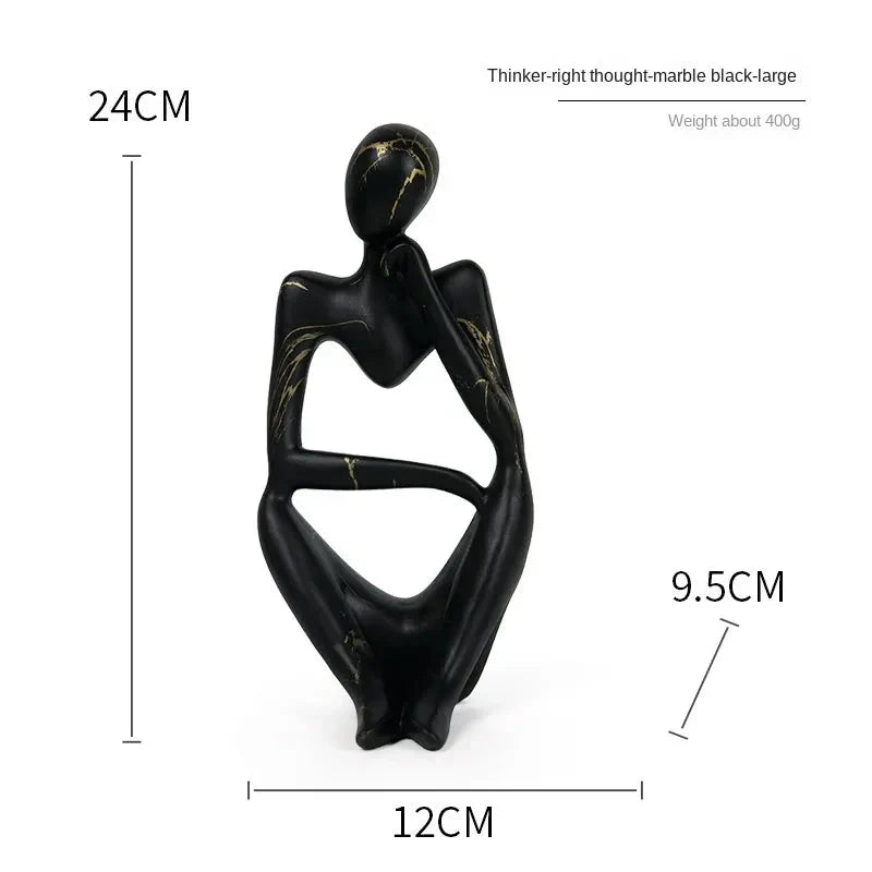 Decorative Sculpture | Resin Water-Transfer Print | Tabletop Decor