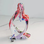 Decorative Sculpture | Resin Water-Transfer Print | Tabletop Decor