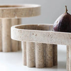 Decorative Stand | Faux Travertine & Hand-Polished