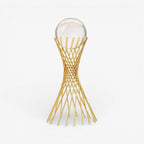 Decorative Statue | Sphere-Inspired & Gold Metal