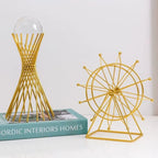 Decorative Statue | Sphere-Inspired & Gold Metal