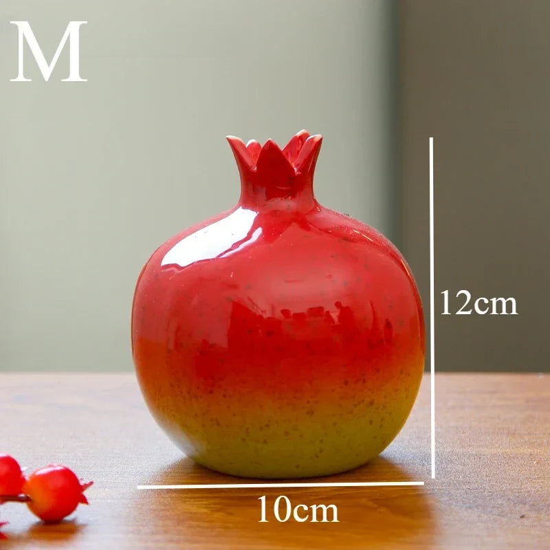 Decorative Vase | Pomegranate-Inspired Sculptural & Handcrafted Finish
