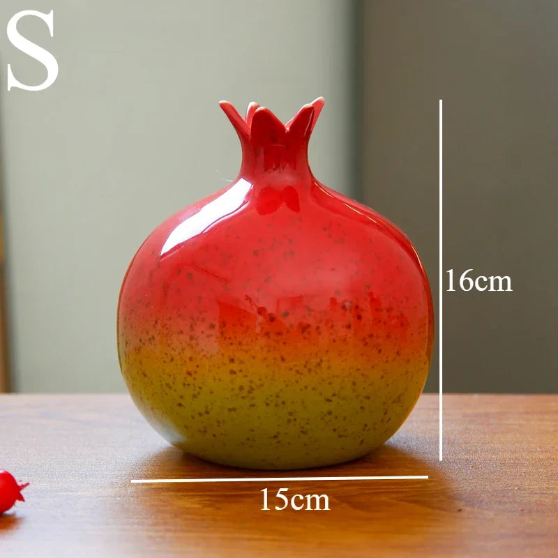 Decorative Vase | Pomegranate-Inspired Sculptural & Handcrafted Finish