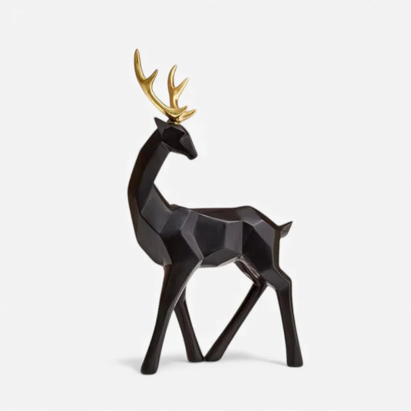 Deer Figurine | Geometric Resin Design