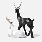 Deer Figurine | Geometric Resin Design