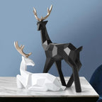Deer Figurine | Geometric Resin Design