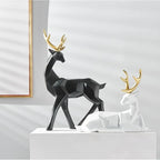 Deer Figurine | Geometric Resin Design