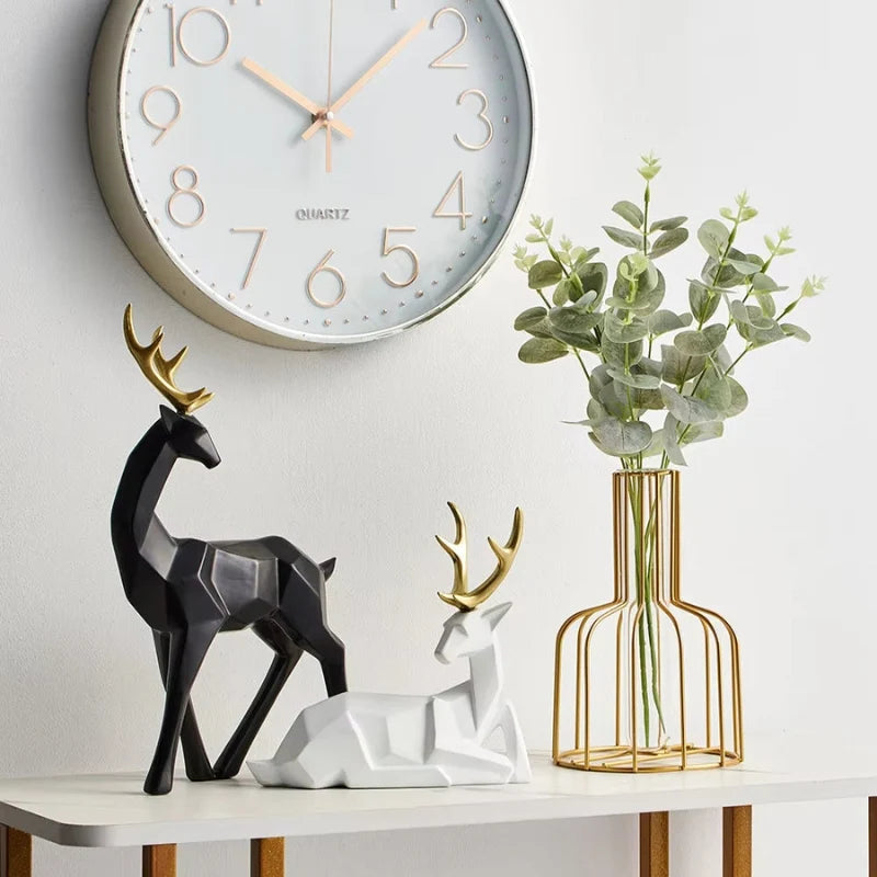 Deer Figurine | Geometric Resin Design