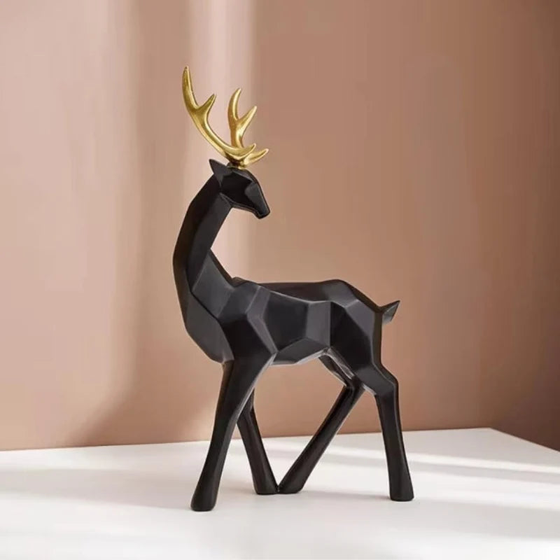 Deer Figurine | Geometric Resin Design