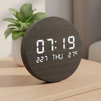 Desk Clock | Scandinavian Minimalist LED Display | 19.5 cm
