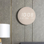 Desk Clock | Scandinavian Minimalist LED Display | 19.5 cm