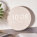 Desk Clock | Scandinavian Minimalist LED Display | 19.5 cm