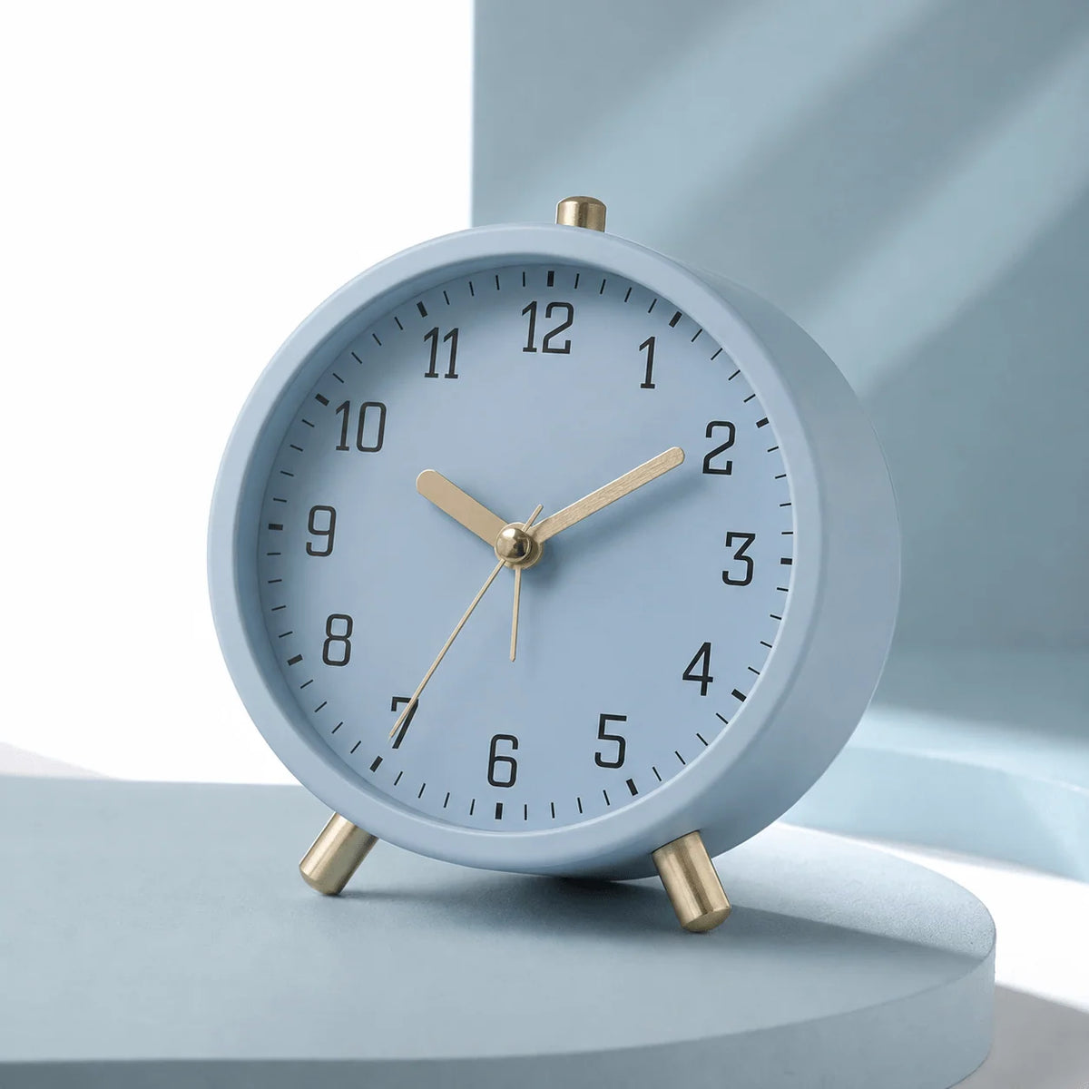 Desk Clock | Silent Sweep & Brass Accents