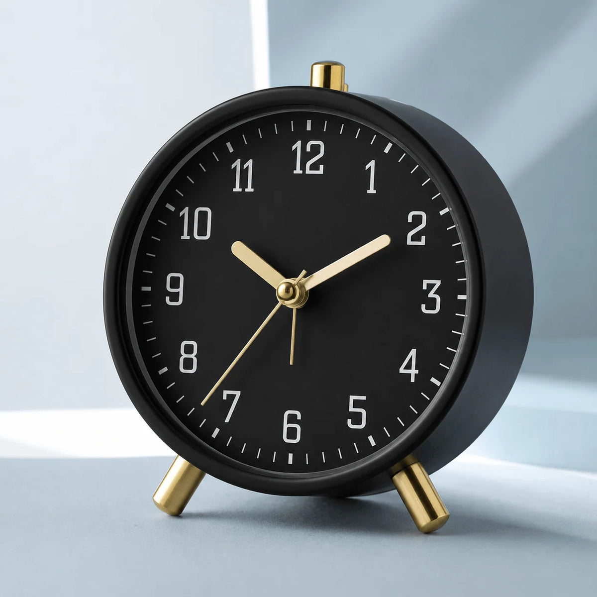 Desk Clock | Silent Sweep & Brass Accents