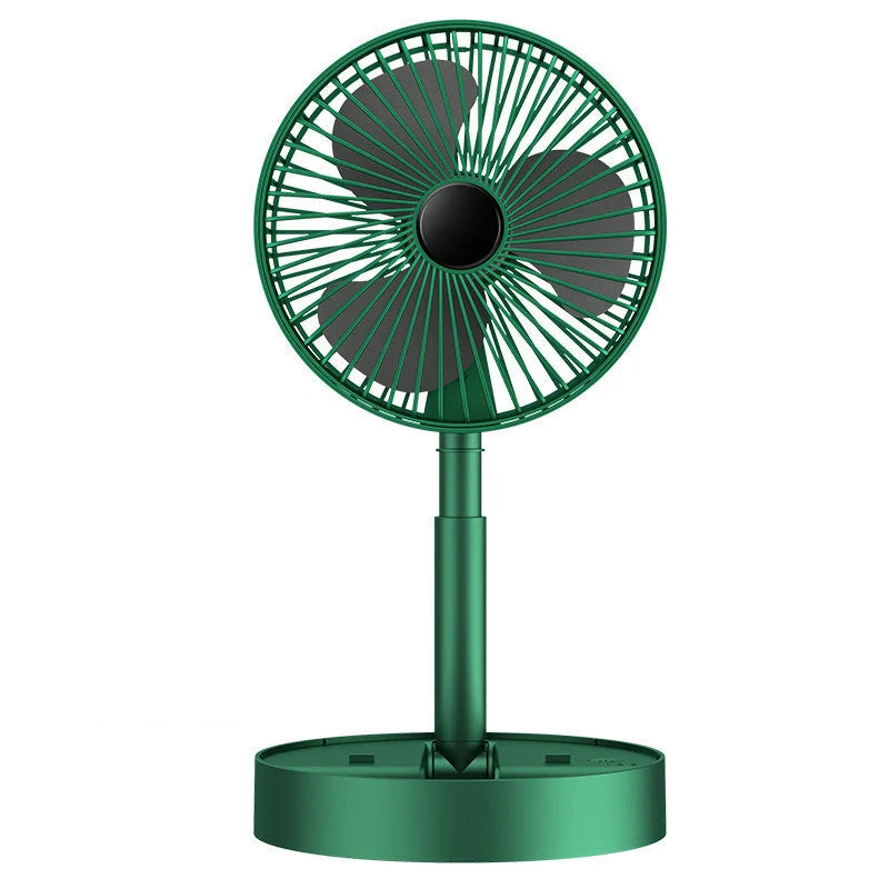 Desk Fan | Foldable & Telescopic With Phone Holder | USB-C Rechargeable
