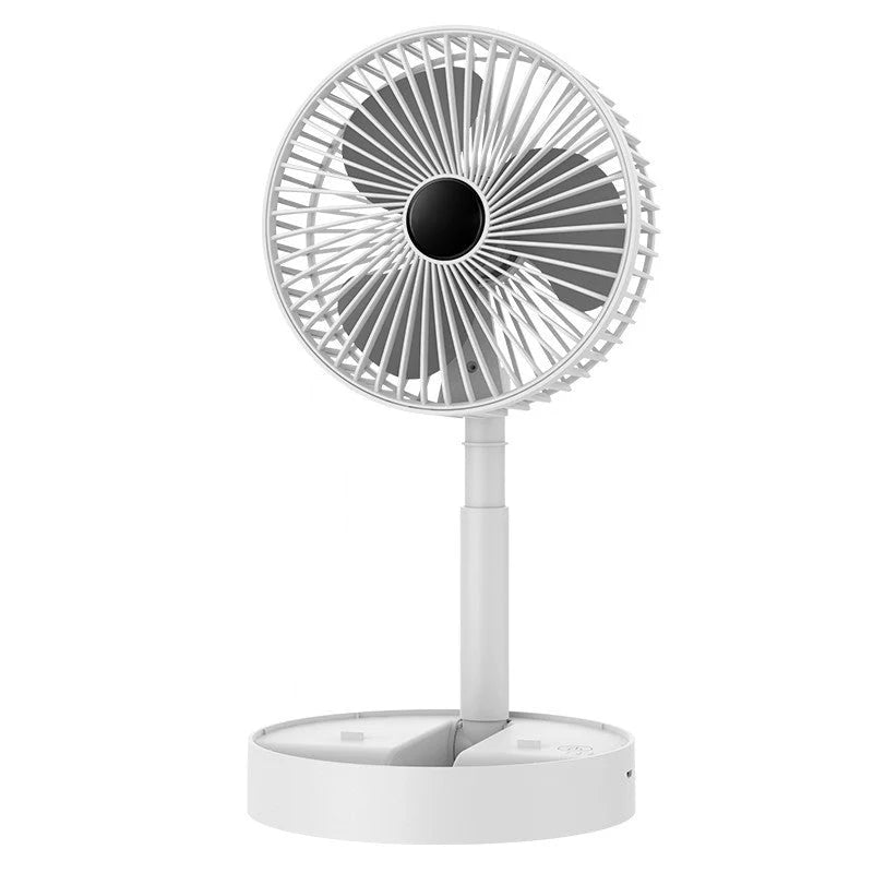 Desk Fan | Foldable & Telescopic With Phone Holder | USB-C Rechargeable