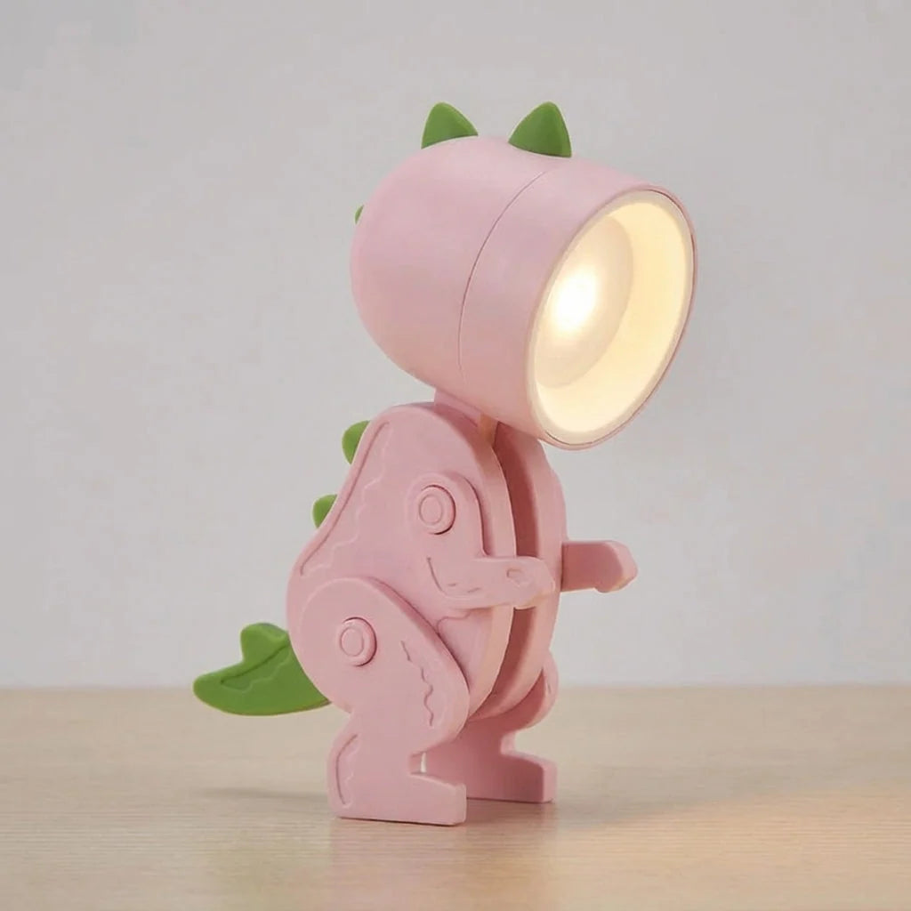 Desk Lamp | Dinosaur Design Foldable & Clip-On Warm LED