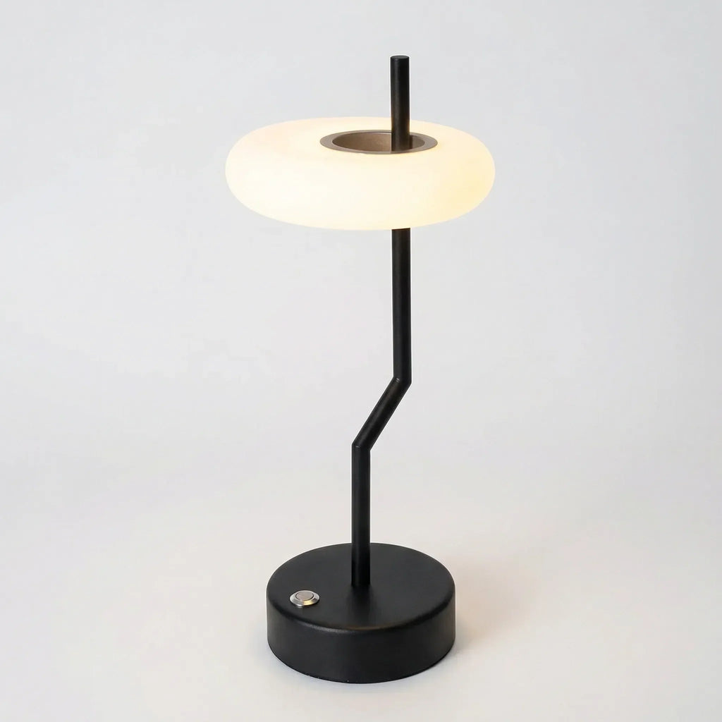 Desk Lamp | Frosted Disc Shade & Dimmable Touch Sensor