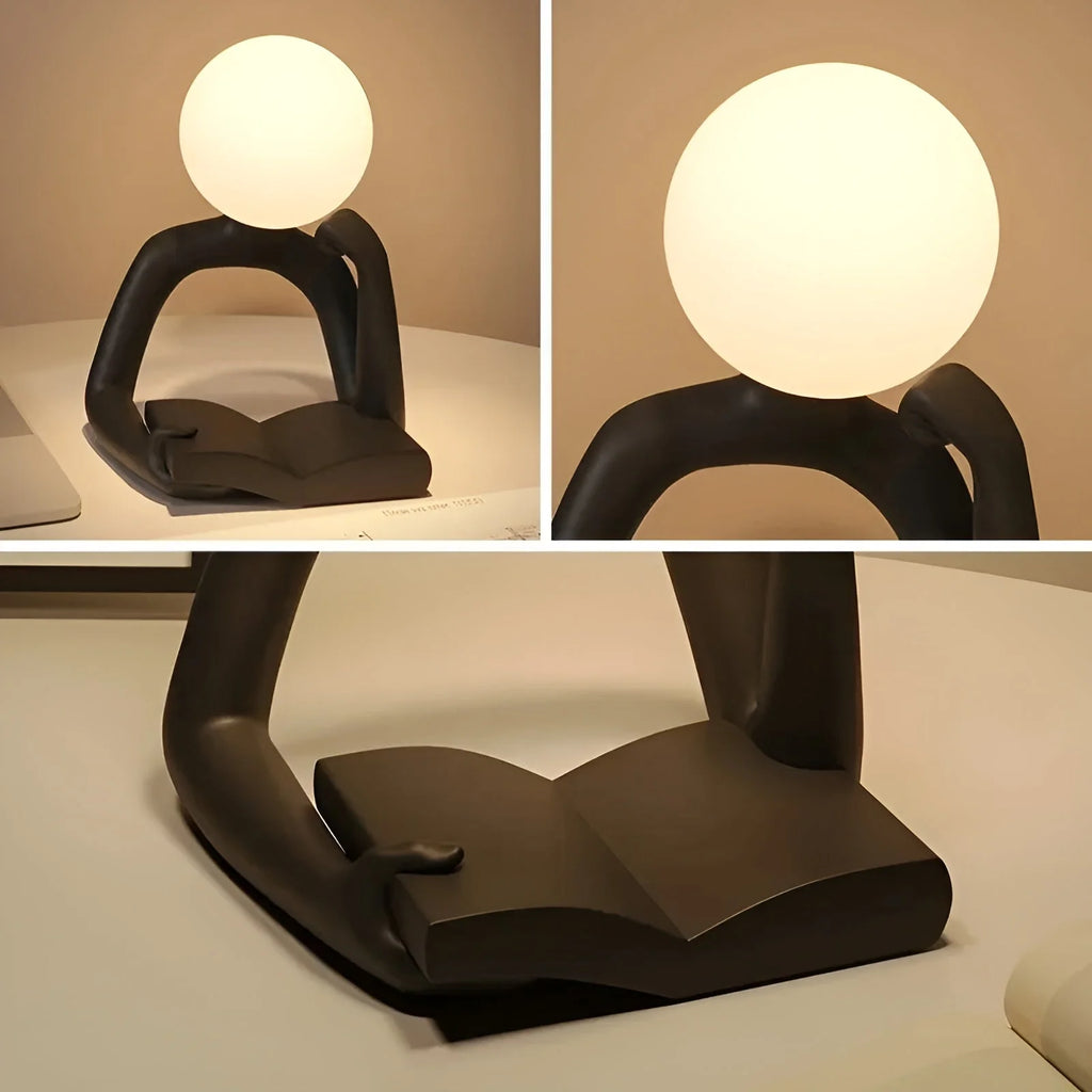 Desk Lamp | Sculptural Resin & USB-Powered Warm LED