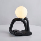 Desk Lamp | Sculptural Resin & USB-Powered Warm LED