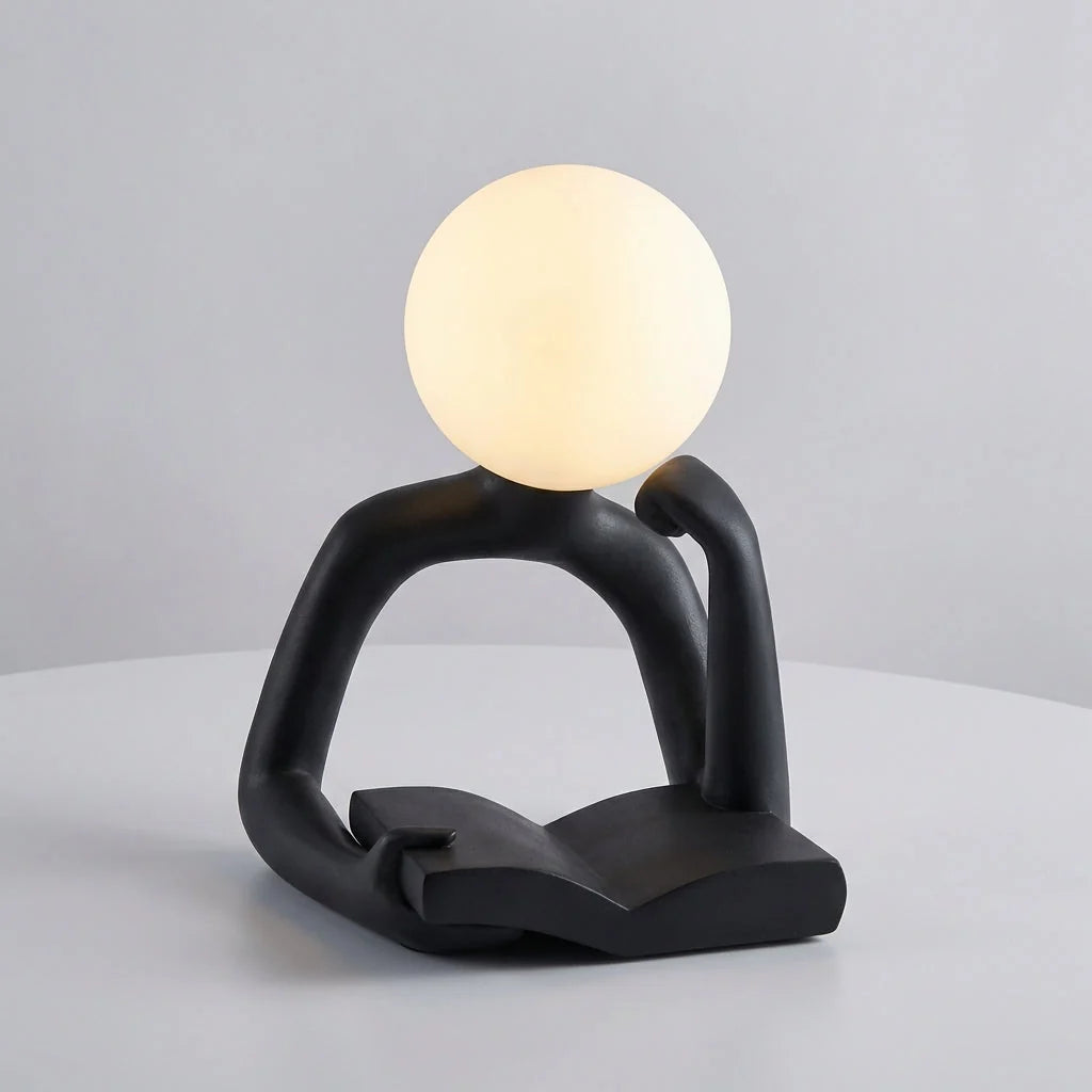 Desk Lamp | Sculptural Resin & USB-Powered Warm LED