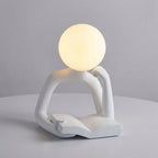 Desk Lamp | Sculptural Resin & USB-Powered Warm LED