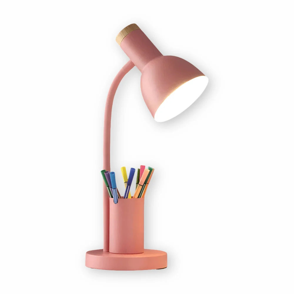 Desk Lamp | Tri-Color LED & Integrated Pen Holder