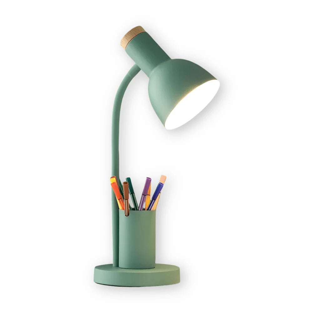 Desk Lamp | Tri-Color LED & Integrated Pen Holder