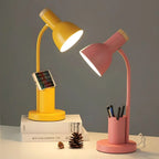 Desk Lamp | Tri-Color LED & Integrated Pen Holder