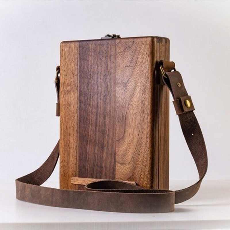 Desk Organizer | Walnut Briefcase & Leather Cover | A5