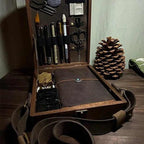 Desk Organizer | Walnut Briefcase & Leather Cover | A5