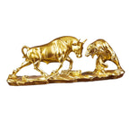 Desk Sculpture | Lifelike Resin Bull & Bear