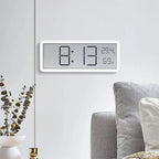 Digital Wall Clock | Bright LED Display & Climate Sensor