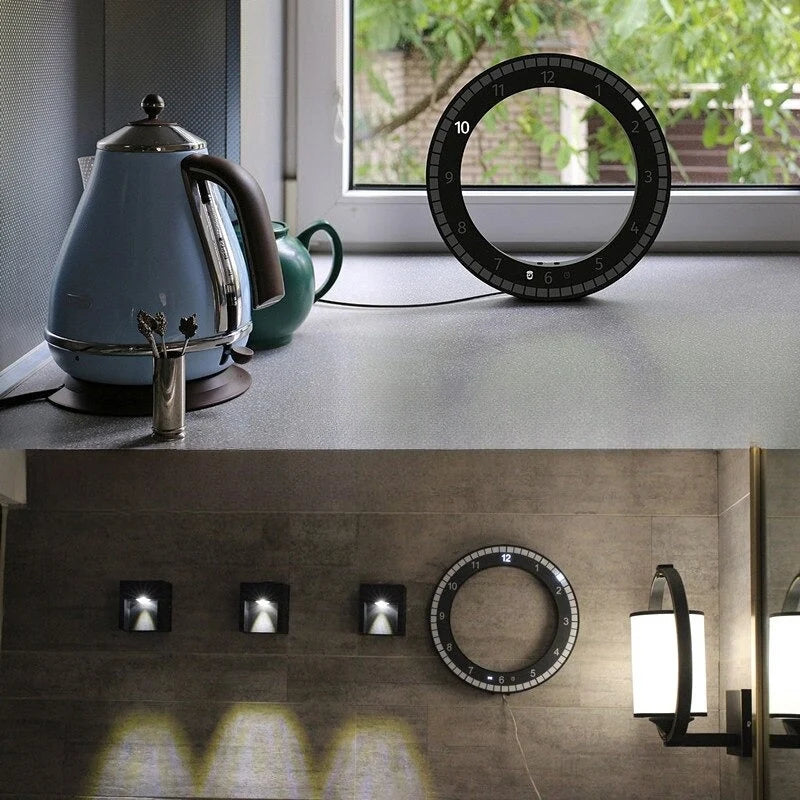 Digital Wall Clock | LED & Adjustable Brightness | 30 cm