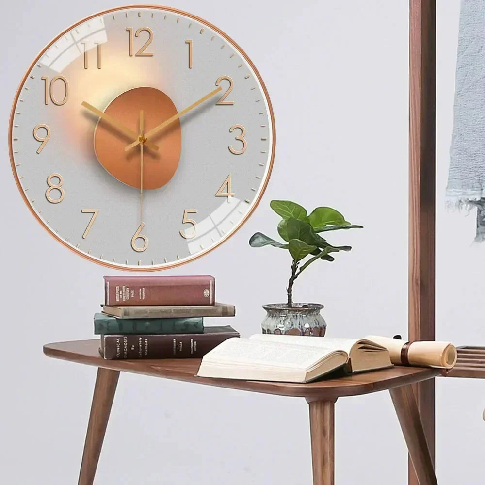 Digital Wall Clock | Silent & Elegant Design | 20 cm
