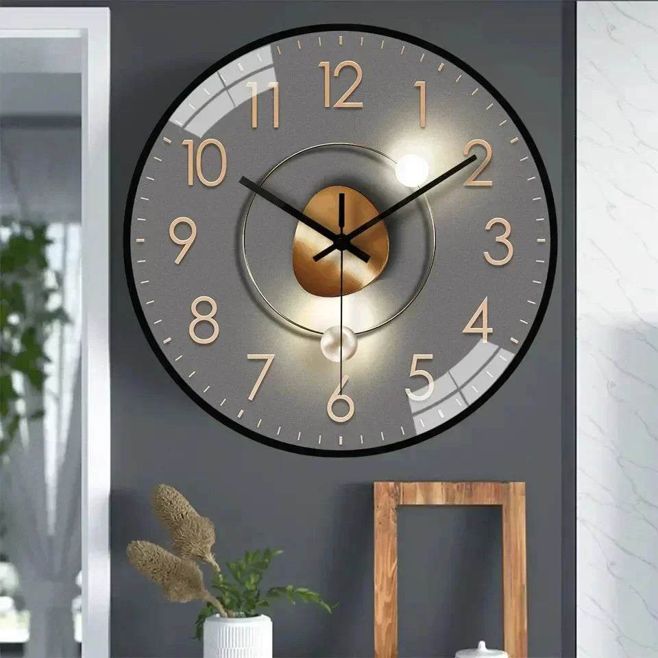 Digital Wall Clock | Silent & Elegant Design | 20 cm
