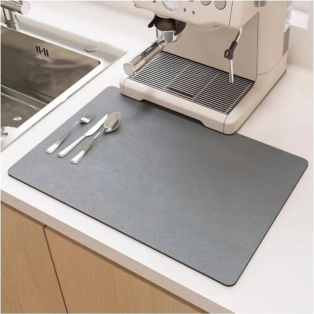 Dish Drying Mat | Quick-Drying & Highly Absorbent | 3-Layer Construction