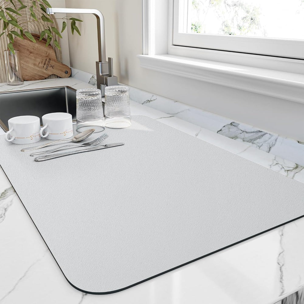 Dish Drying Mat | Quick-Drying & Highly Absorbent | 3-Layer Construction