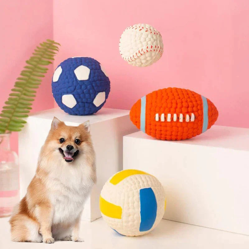 Dog Chew Toy | Extra-Durable Non-Toxic Latex & High-Bounce