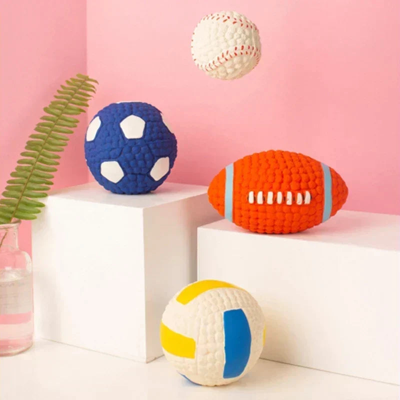 Dog Chew Toy | Extra-Durable Non-Toxic Latex & High-Bounce