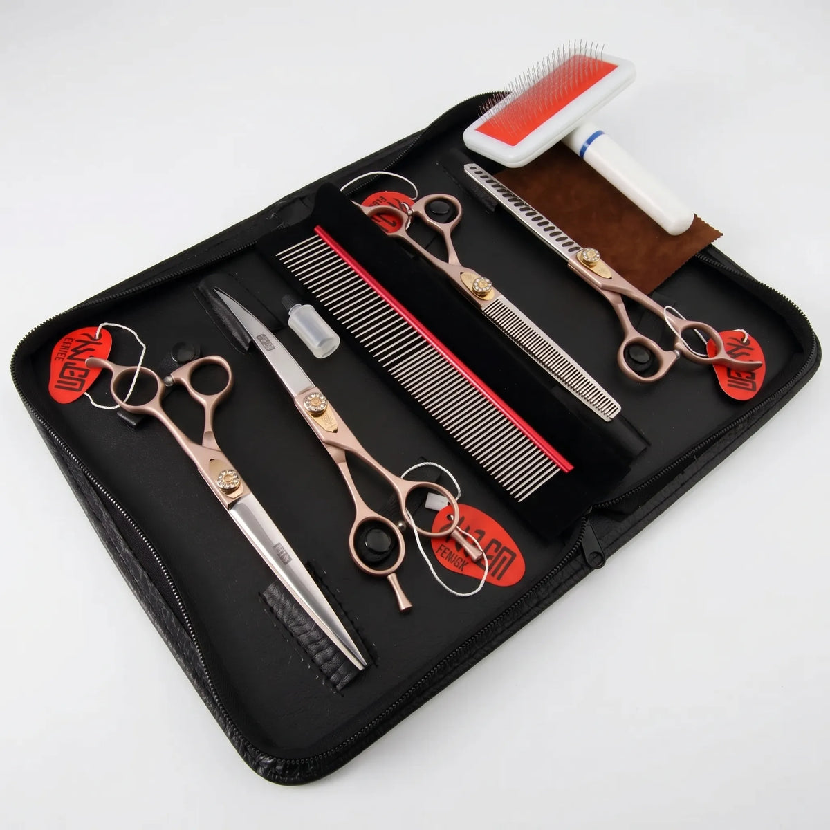 Dog Grooming Scissor Set | Stainless Steel Blades & Fine Comb | For Small Dogs