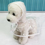 Dog Raincoat | Transparent & Waterproof | Adjustable Belly Strap