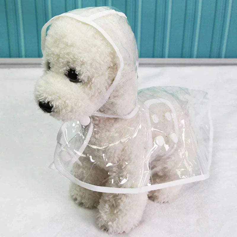 Dog Raincoat | Transparent & Waterproof | Adjustable Belly Strap